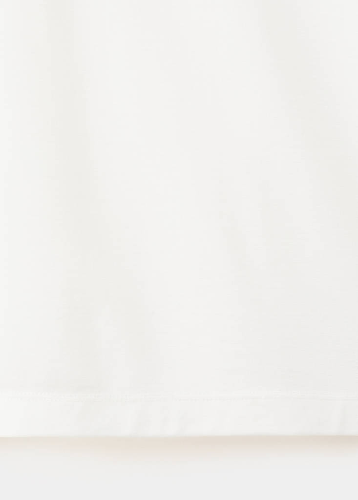 Regular fit zip polo — White