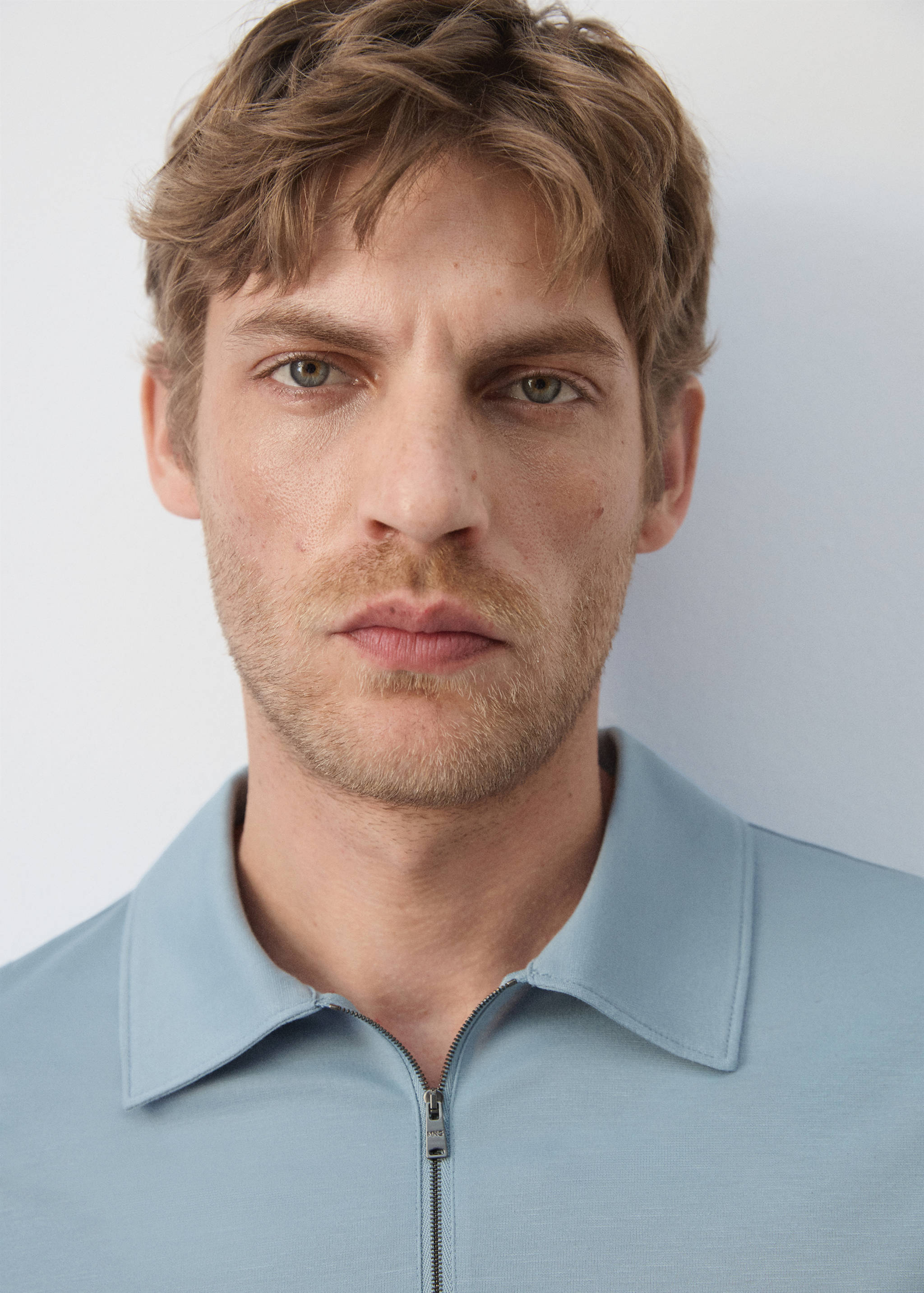 Regular-fit zip polo - Details of the article 1