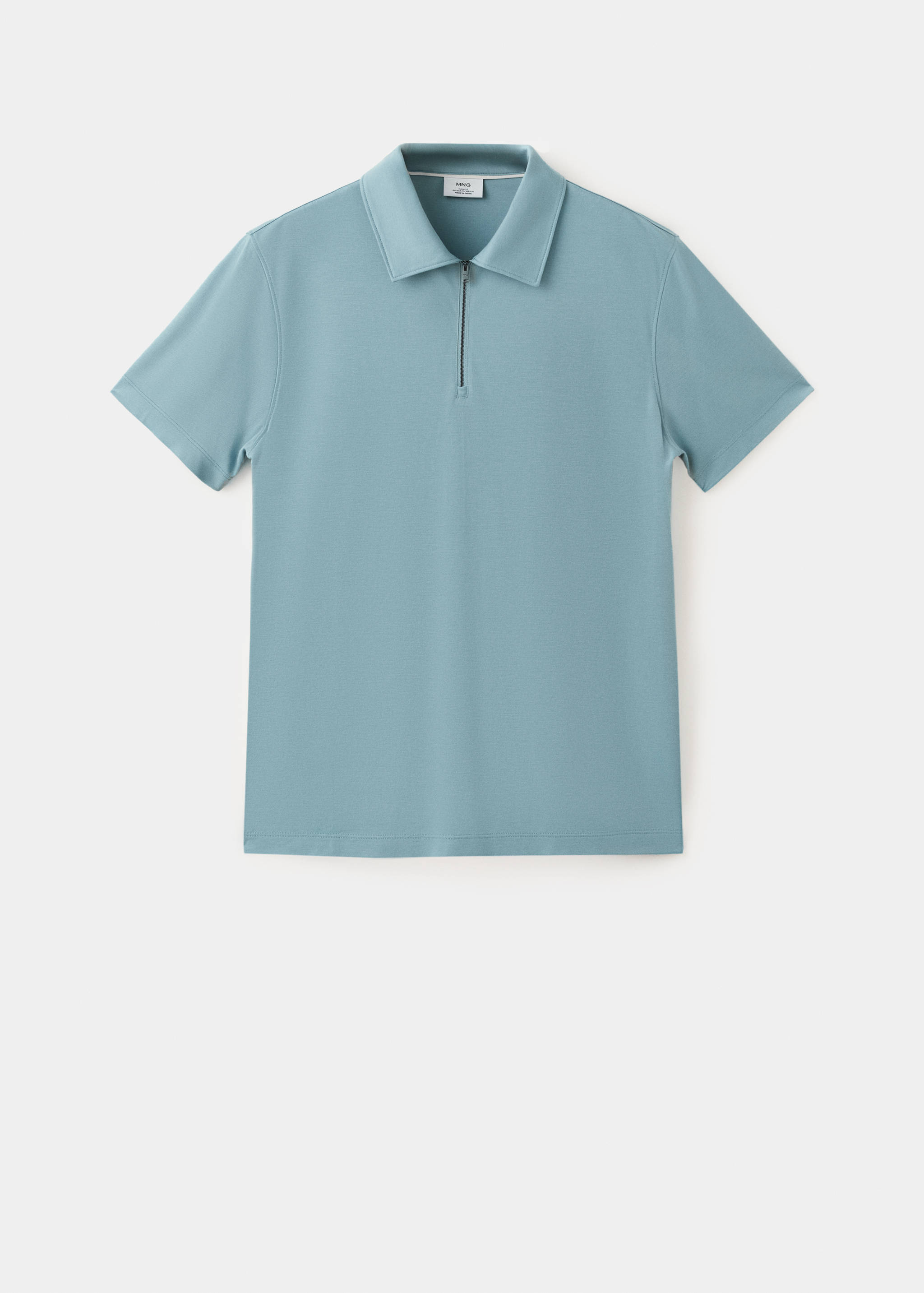 Regular-fit zip polo - Article without model