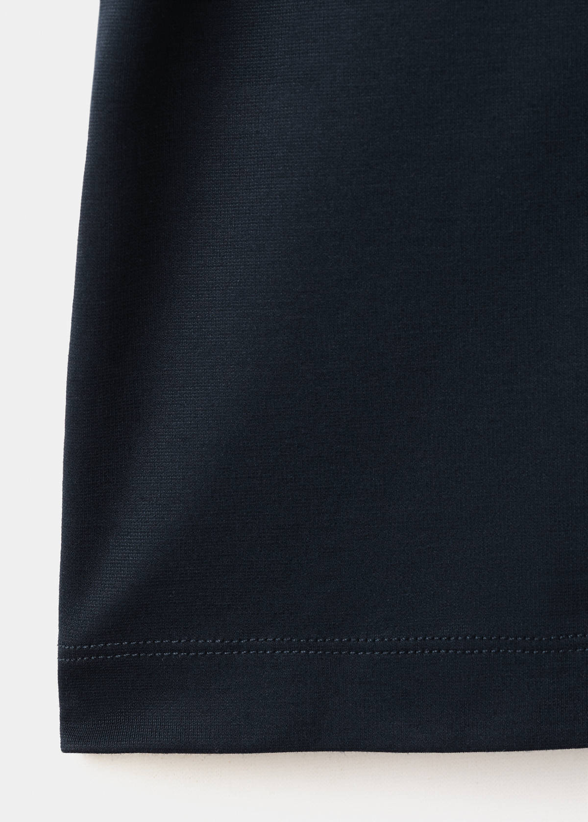 Regular fit zip polo — Navy