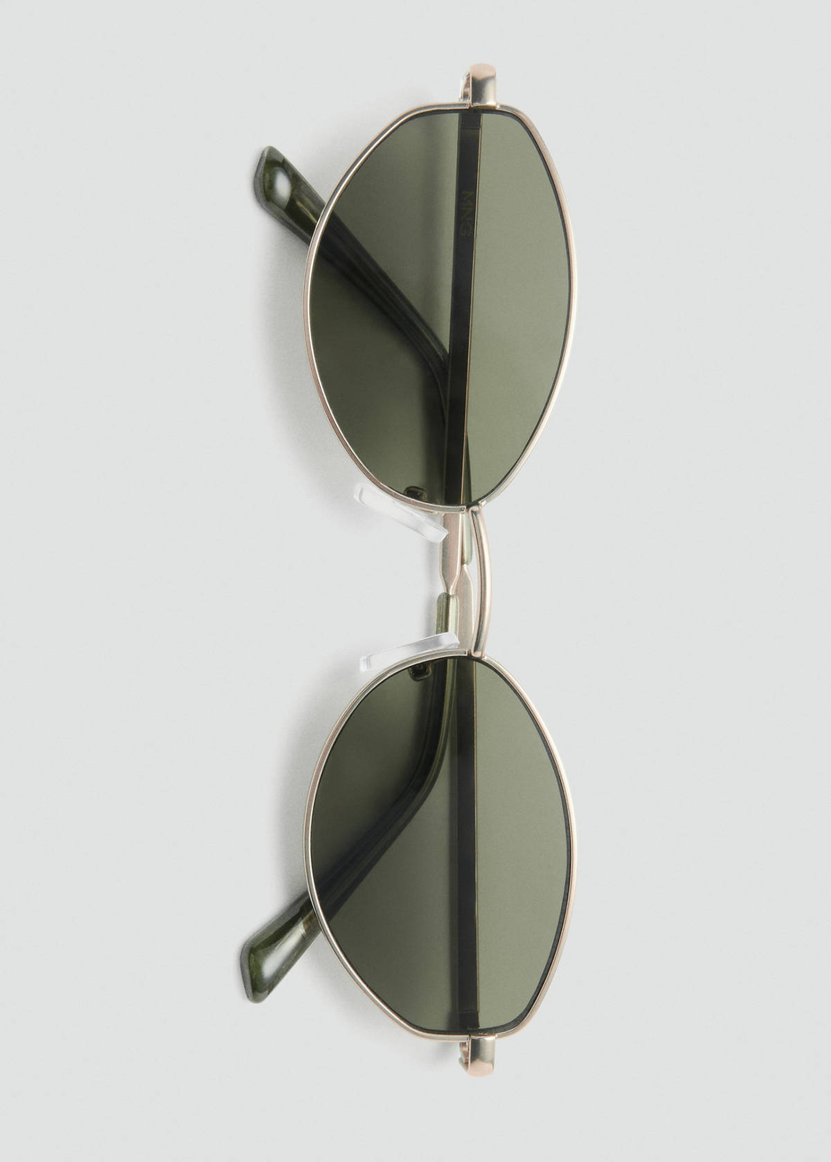 Metallic frame sunglasses — Gold