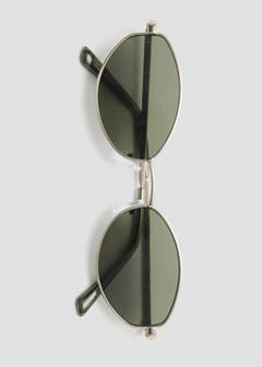 Metallic frame sunglasses — Gold 4