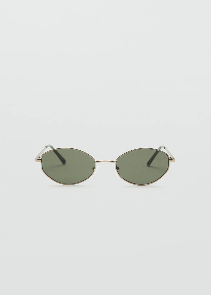 Metallic frame sunglasses — Gold