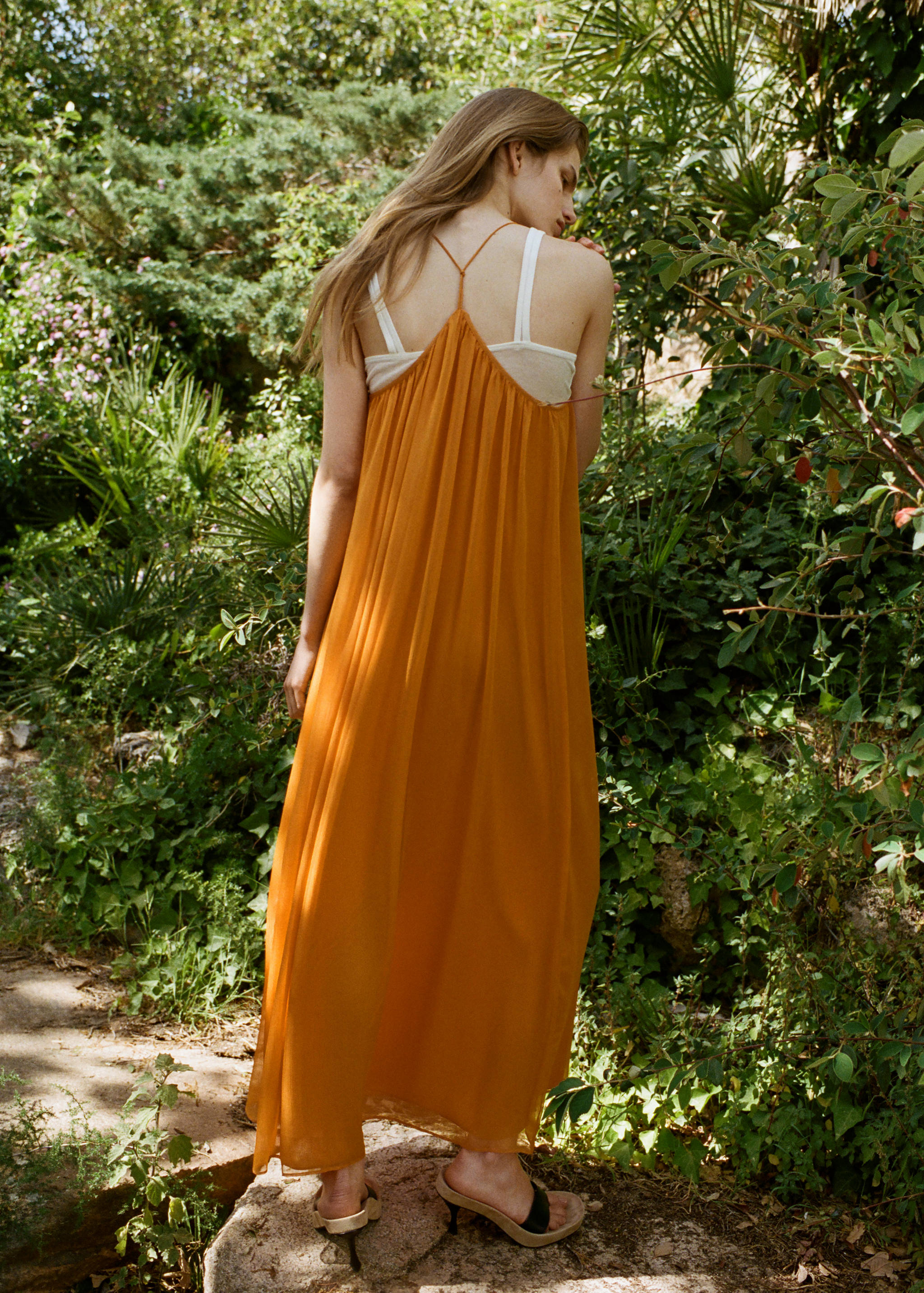 Gaun sifon flowy - Versi terbalik dari barang