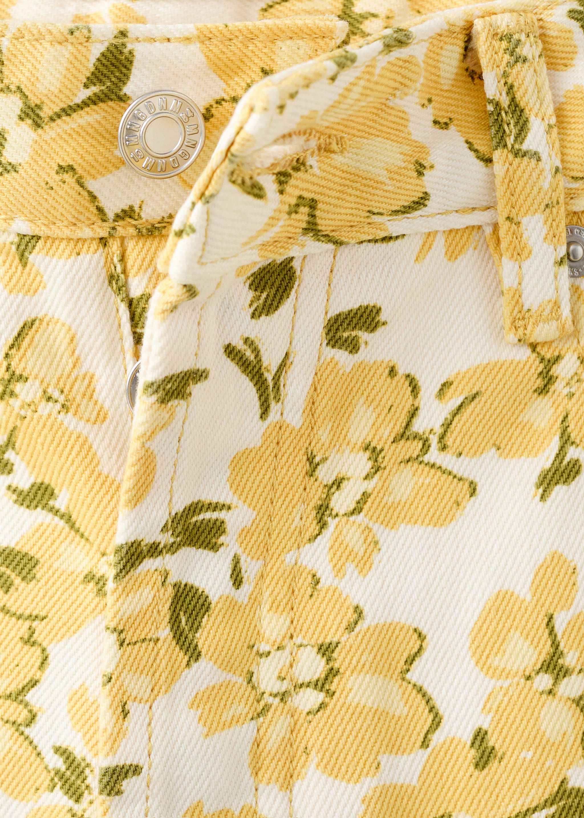 Straight-leg jeans with floral pattern - Details of the article 8