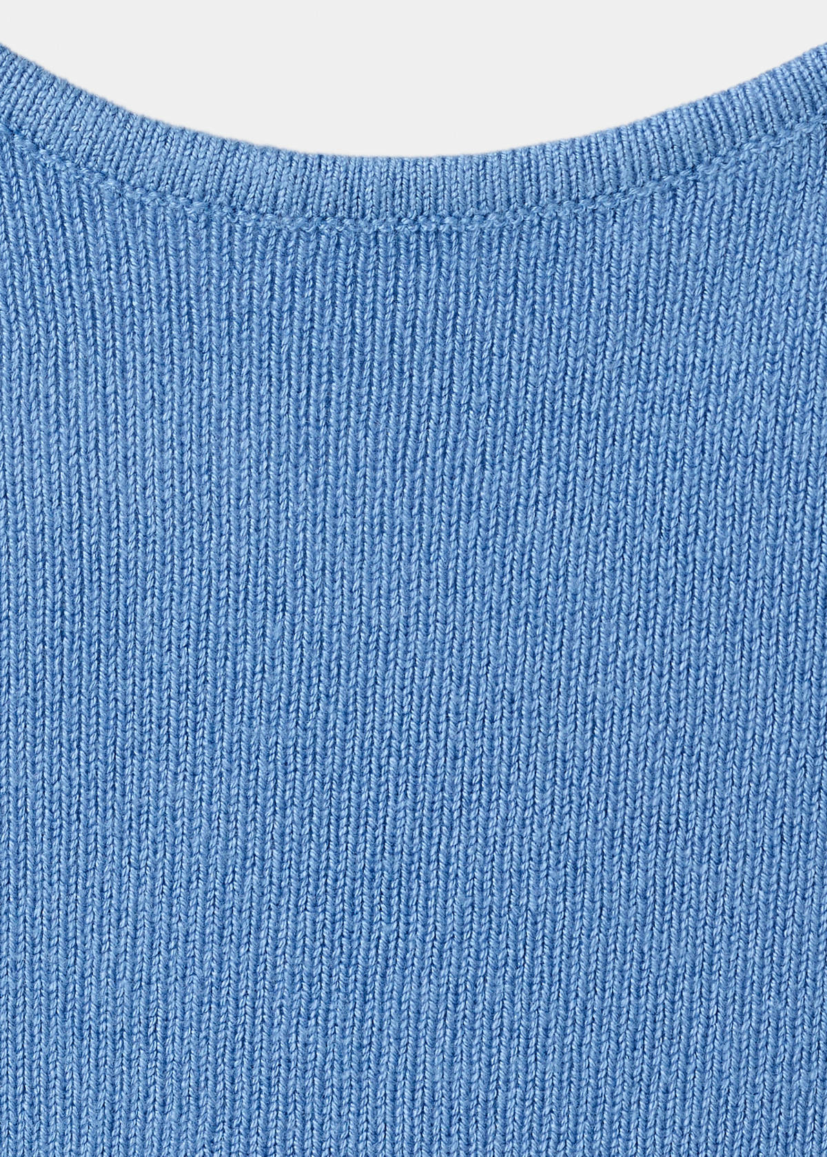 Open back knitted top — Blue