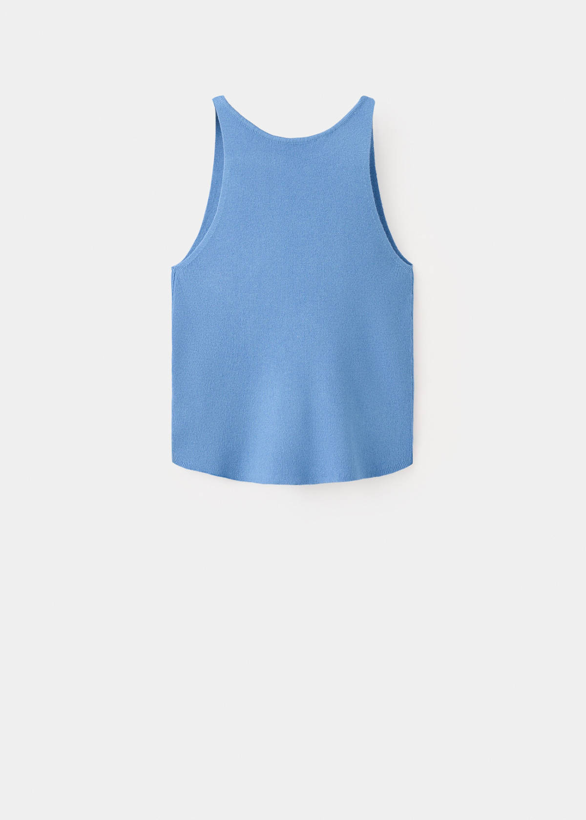 Open back knitted top — Blue