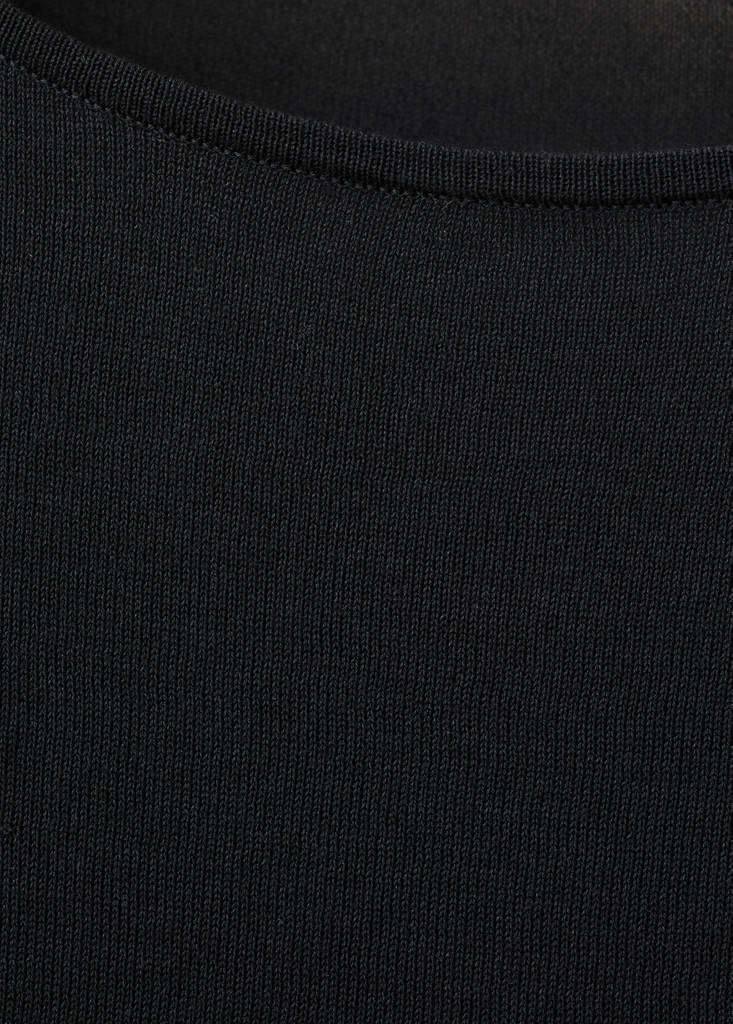 Short-sleeve sequin top — Black