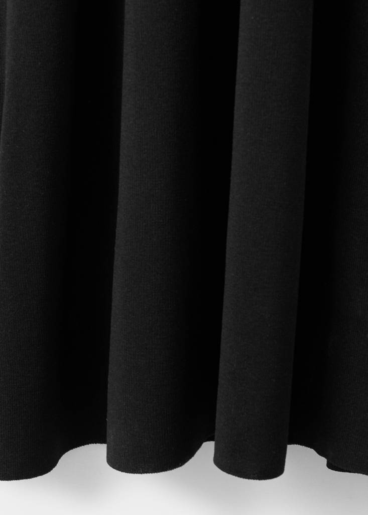 Halter dress with back detail — Black