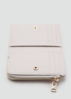 Small wallet with Saffiano effect — Ice Grey 3