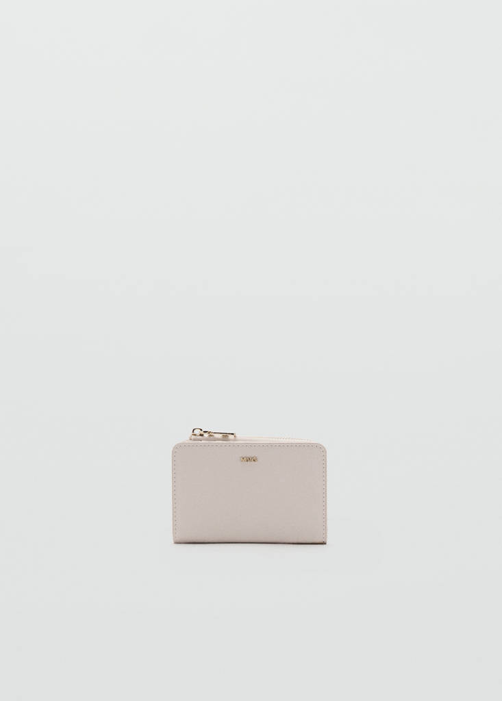 Small wallet with Saffiano effect — Ice Grey