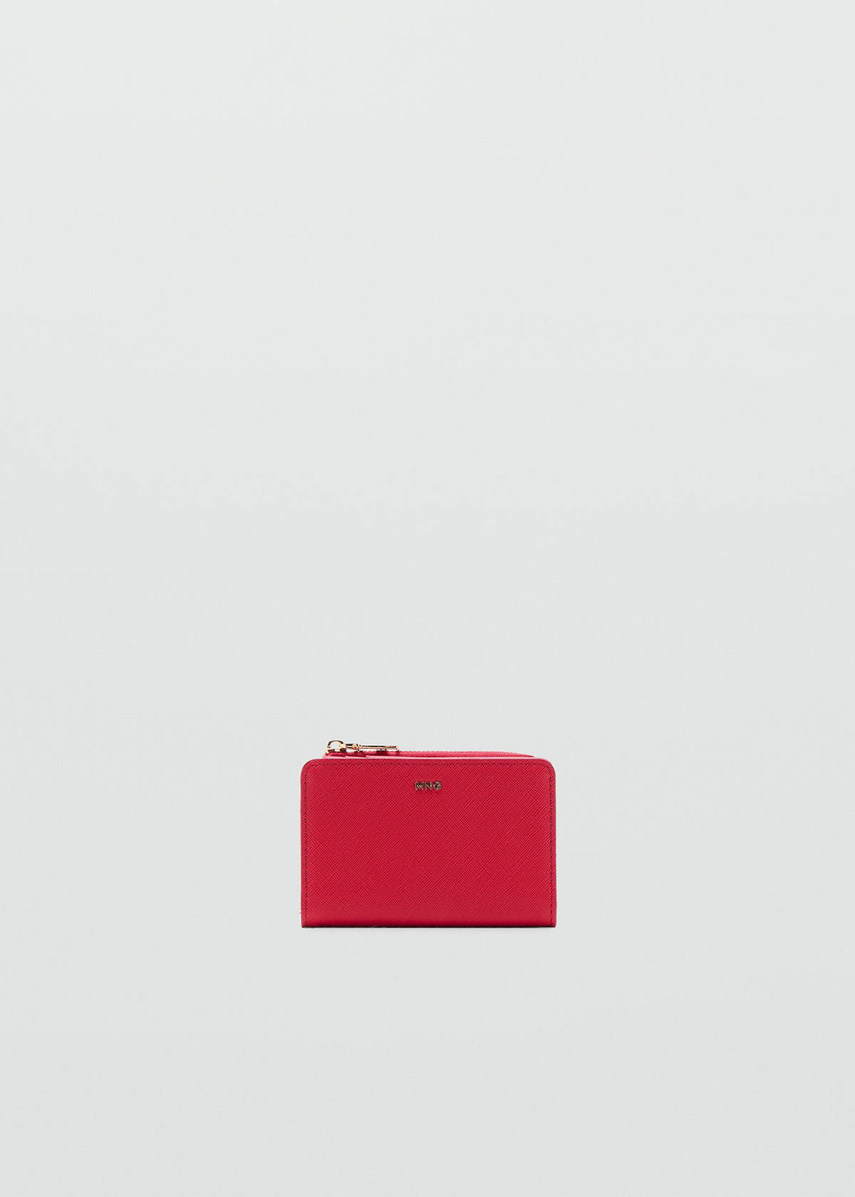 Small wallet with Saffiano effect — Red
