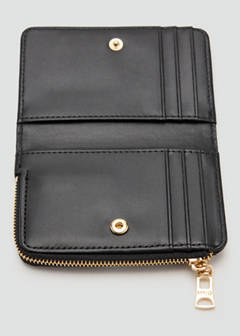 Small wallet with Saffiano effect — Black 3