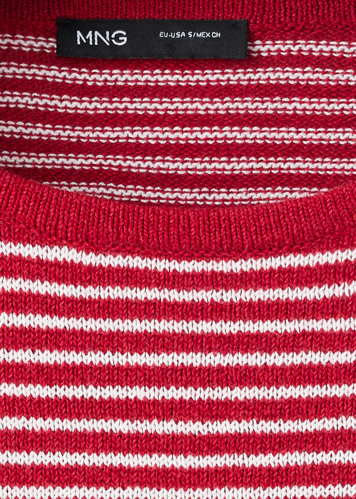 Knit striped sweater — Navy