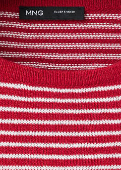 Knit striped sweater — Navy 9