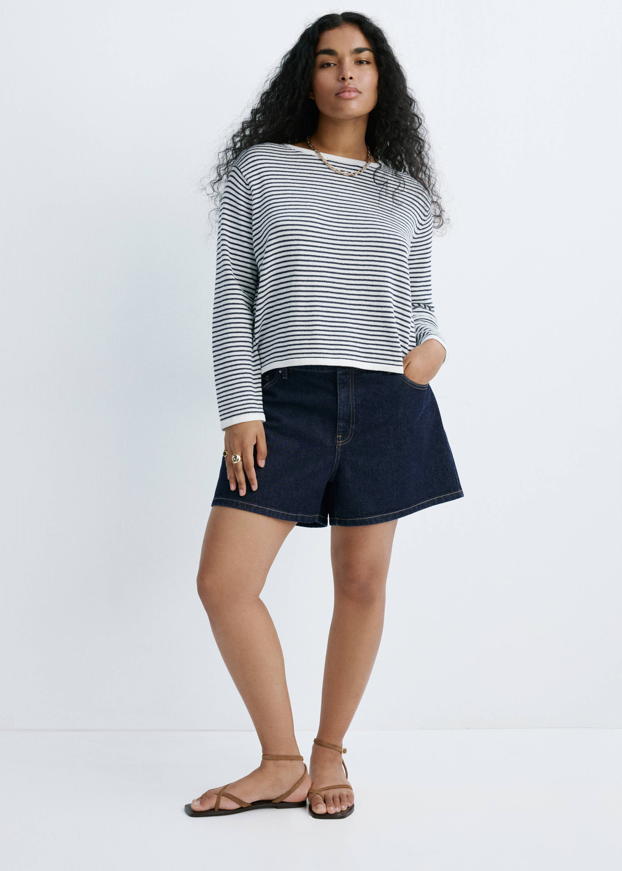 Knit striped sweater - Details of the article 3