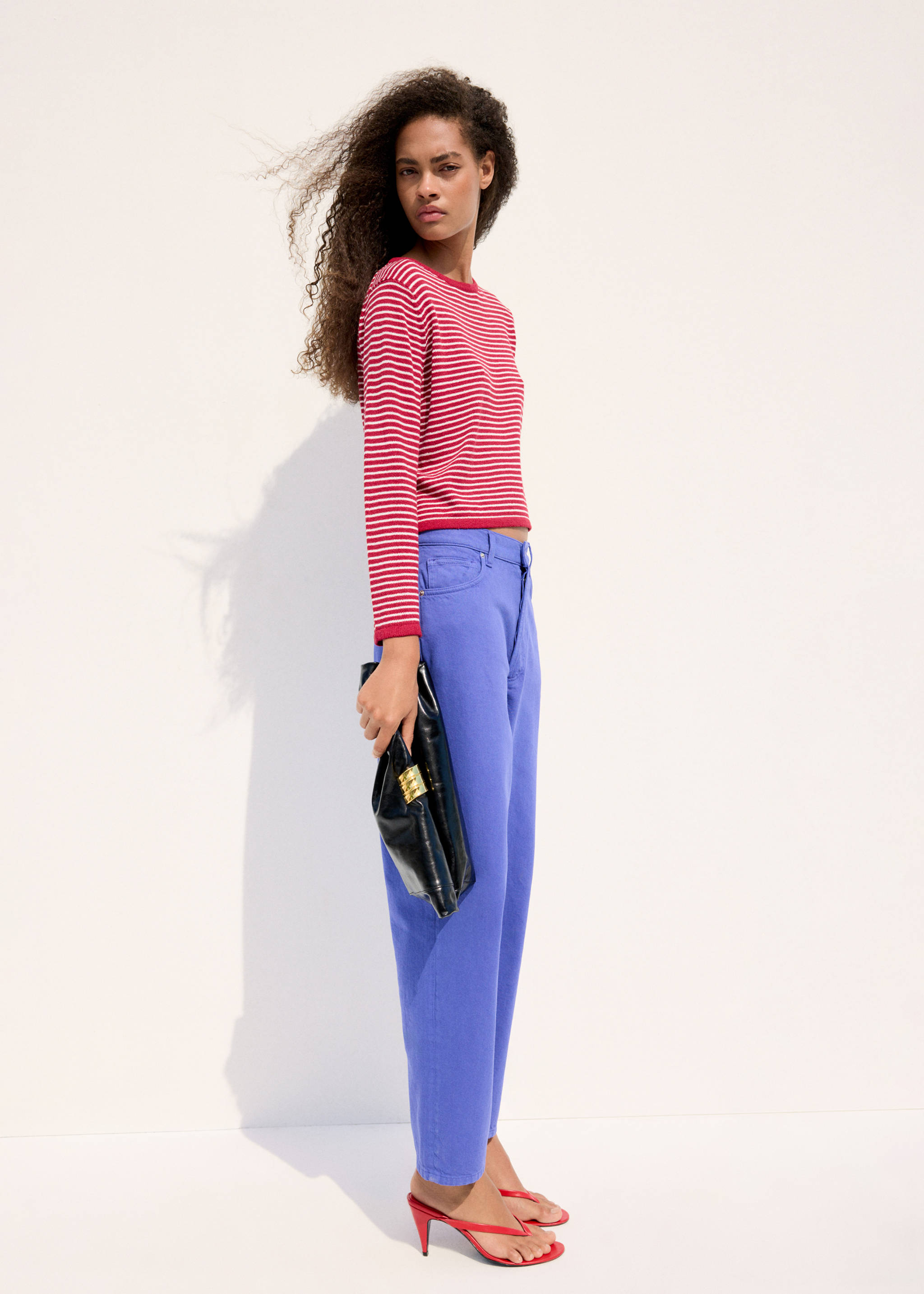 Knit striped sweater - General plane