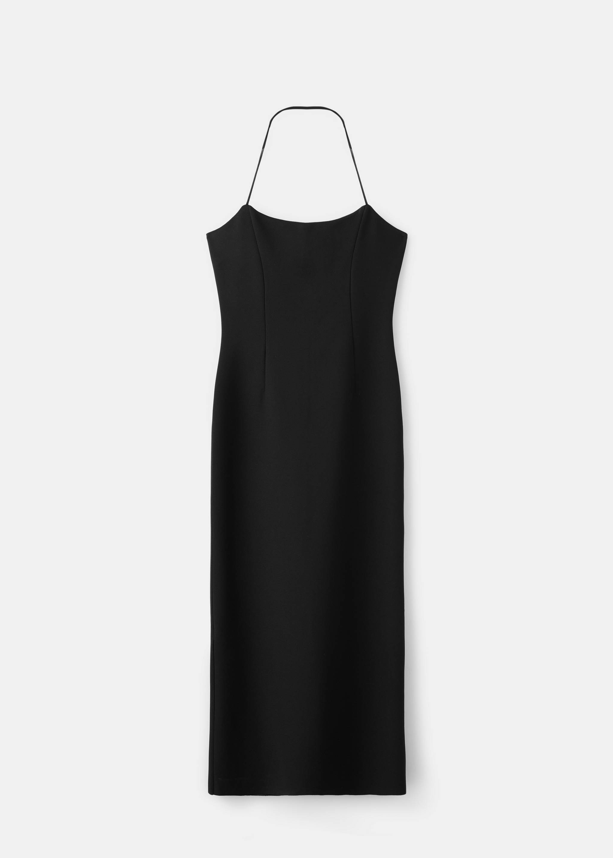 Fitted halter neck dress - Article without model