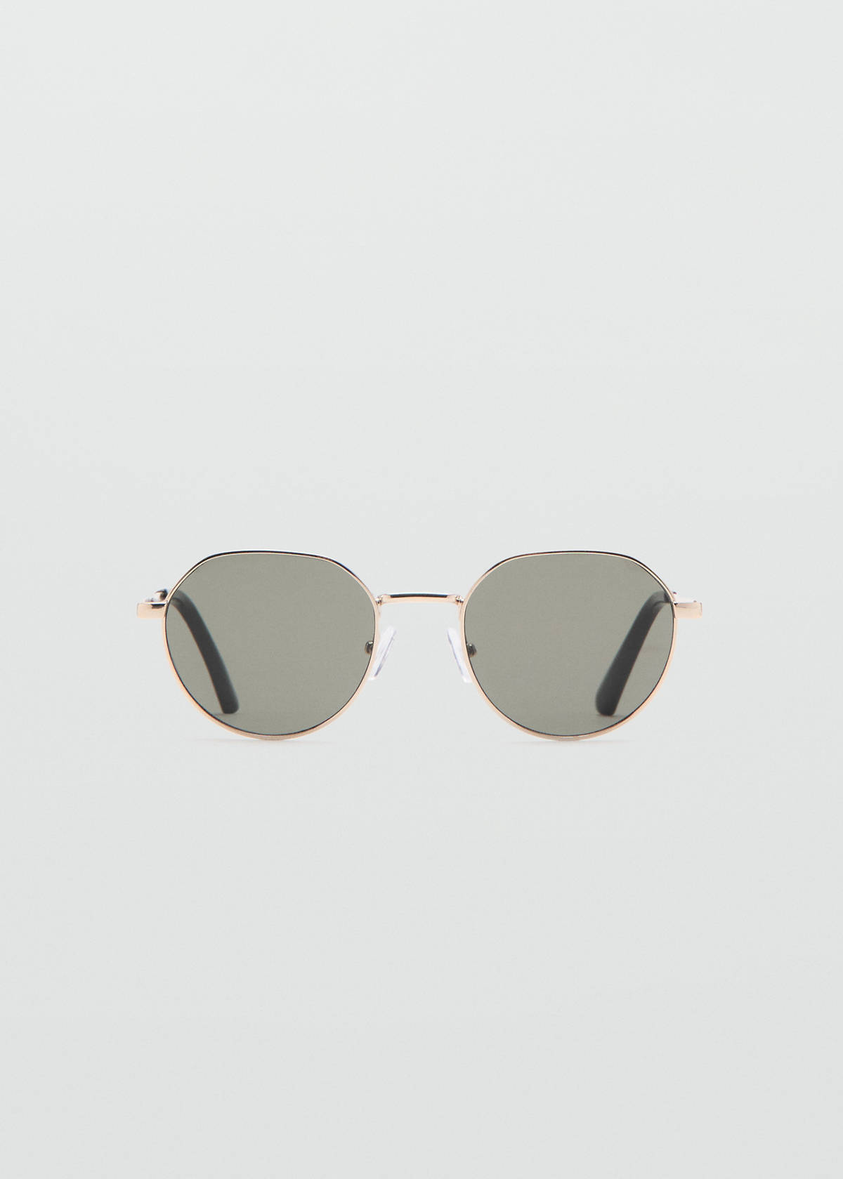 Round Metal Sunglasses — Gold