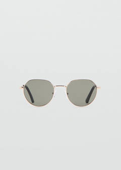 Round Metal Sunglasses — Gold 1