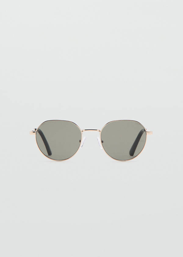 Round Metal Sunglasses — Gold