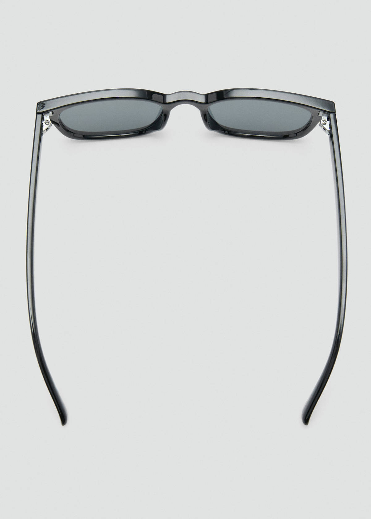Rectangular acetate sunglasses — Black