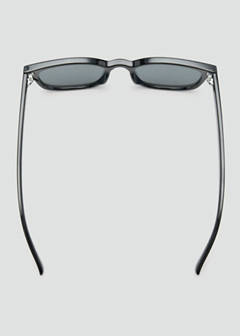 Rectangular acetate sunglasses — Black 3