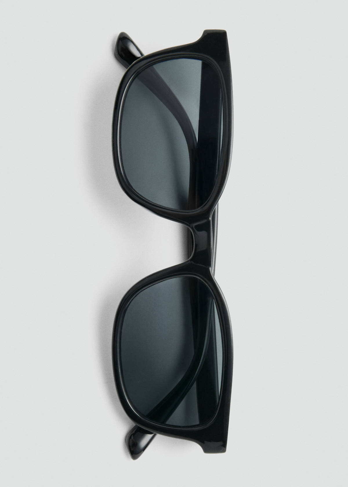 Rectangular acetate sunglasses — Black
