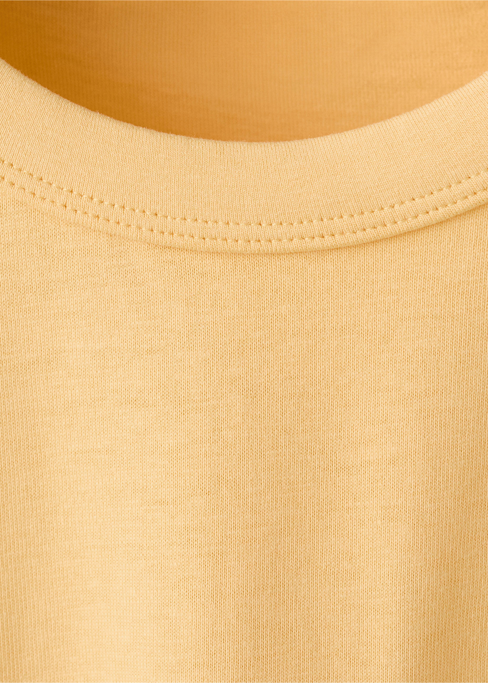 Camiseta algodón detalle bolsillo - Detalle del artículo 0, Amarillo. Ref: 37021400-00.