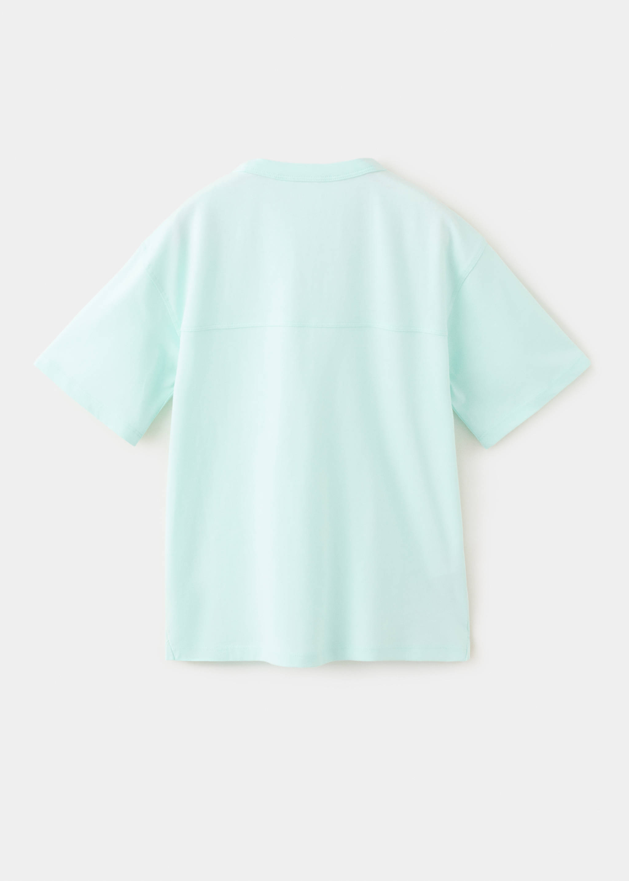 Cotton T-shirt with pocket detail - Reverse of the article