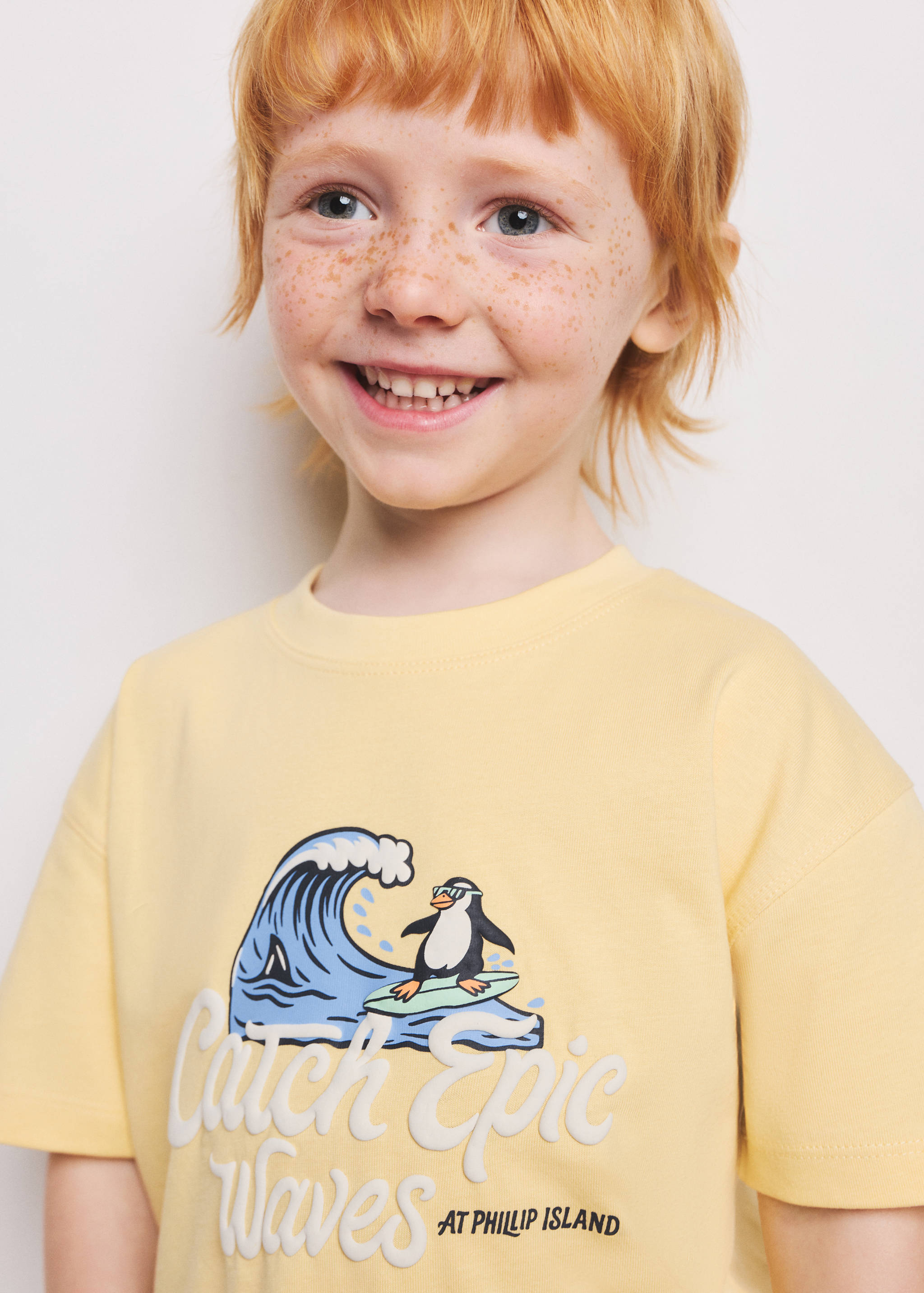 Printed cotton-blend t-shirt - Details of the article 1