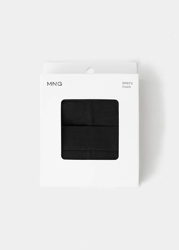 2 pack basic briefs — Black