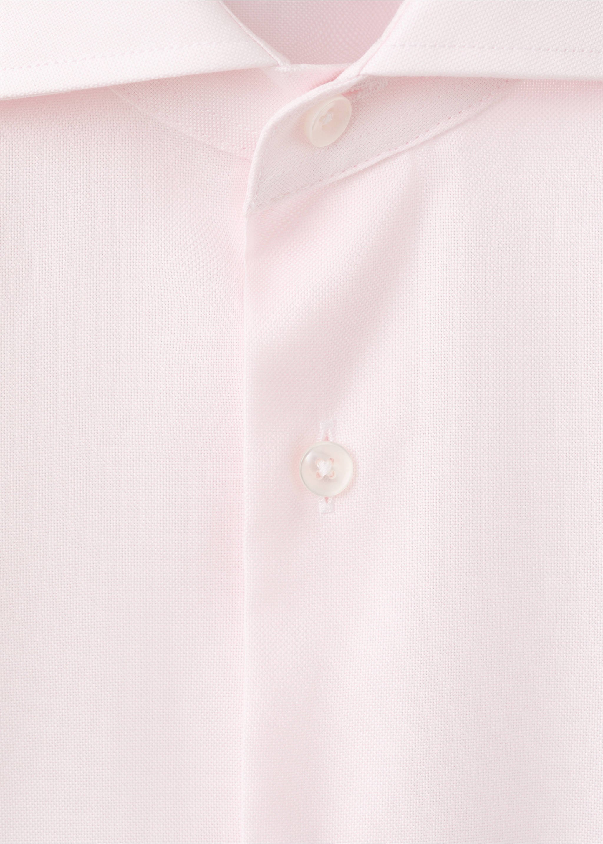 Chemise unie 100 % coton - Détail de l'article 8, Rose clair. Ref: 37021406-00.