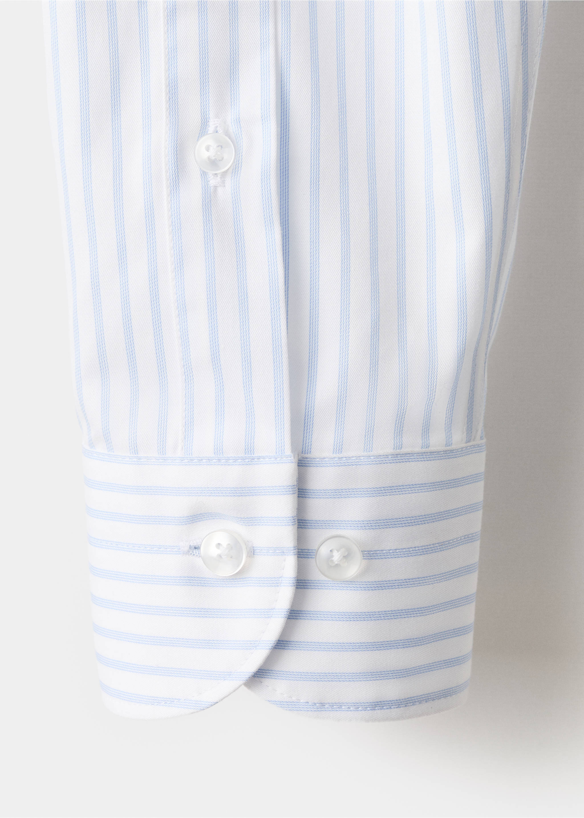 Chemise 100 % coton rayures - Détail de l'article 0, Blanc. Ref: 37021408-00.