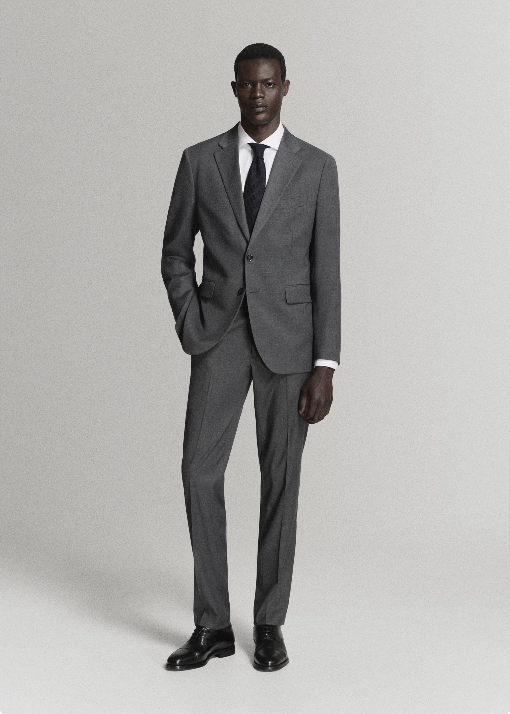 Blazer de fato modelo Milão slim fit - Plano geral
