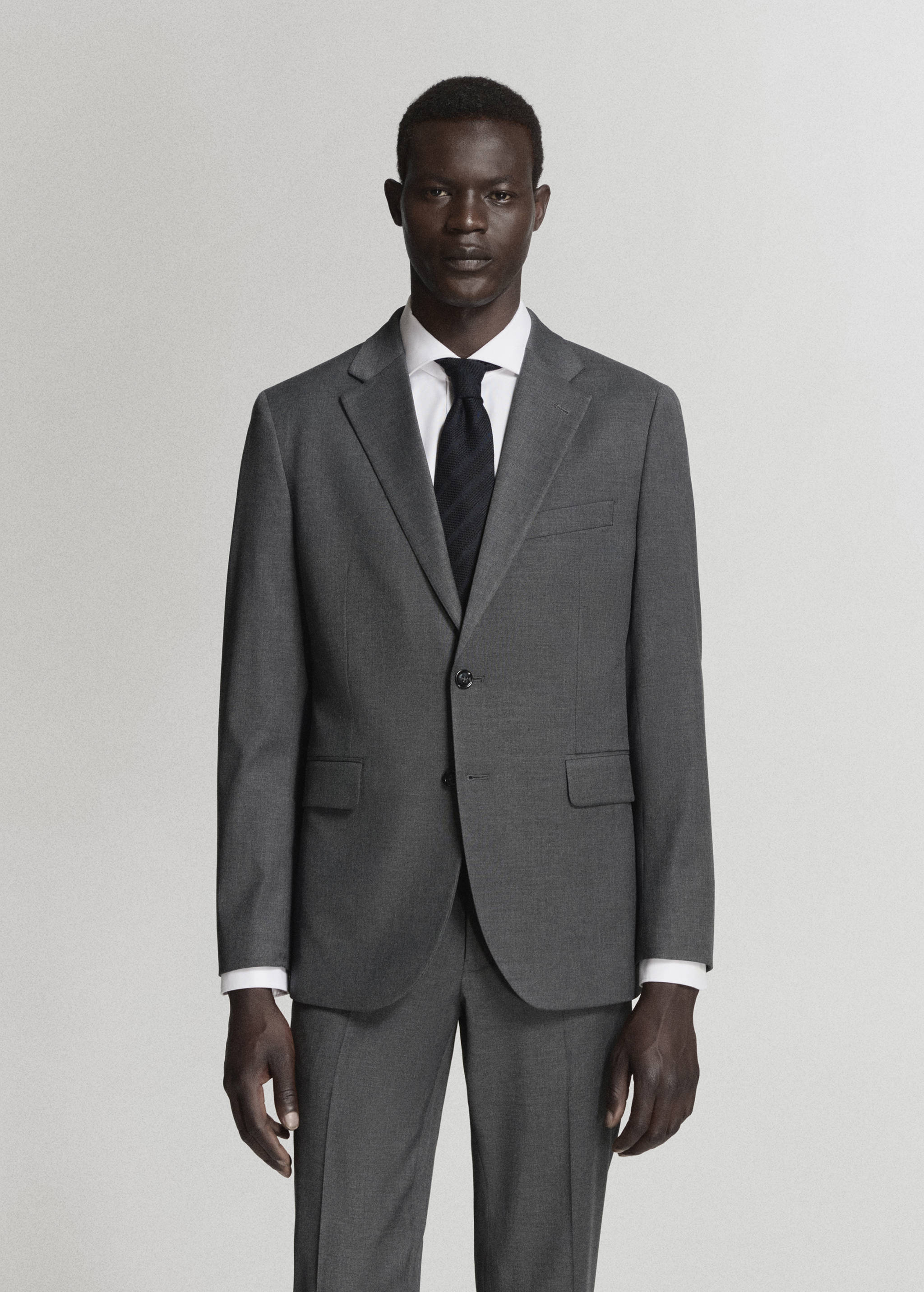 Blazer de fato modelo Milão slim fit - Plano médio