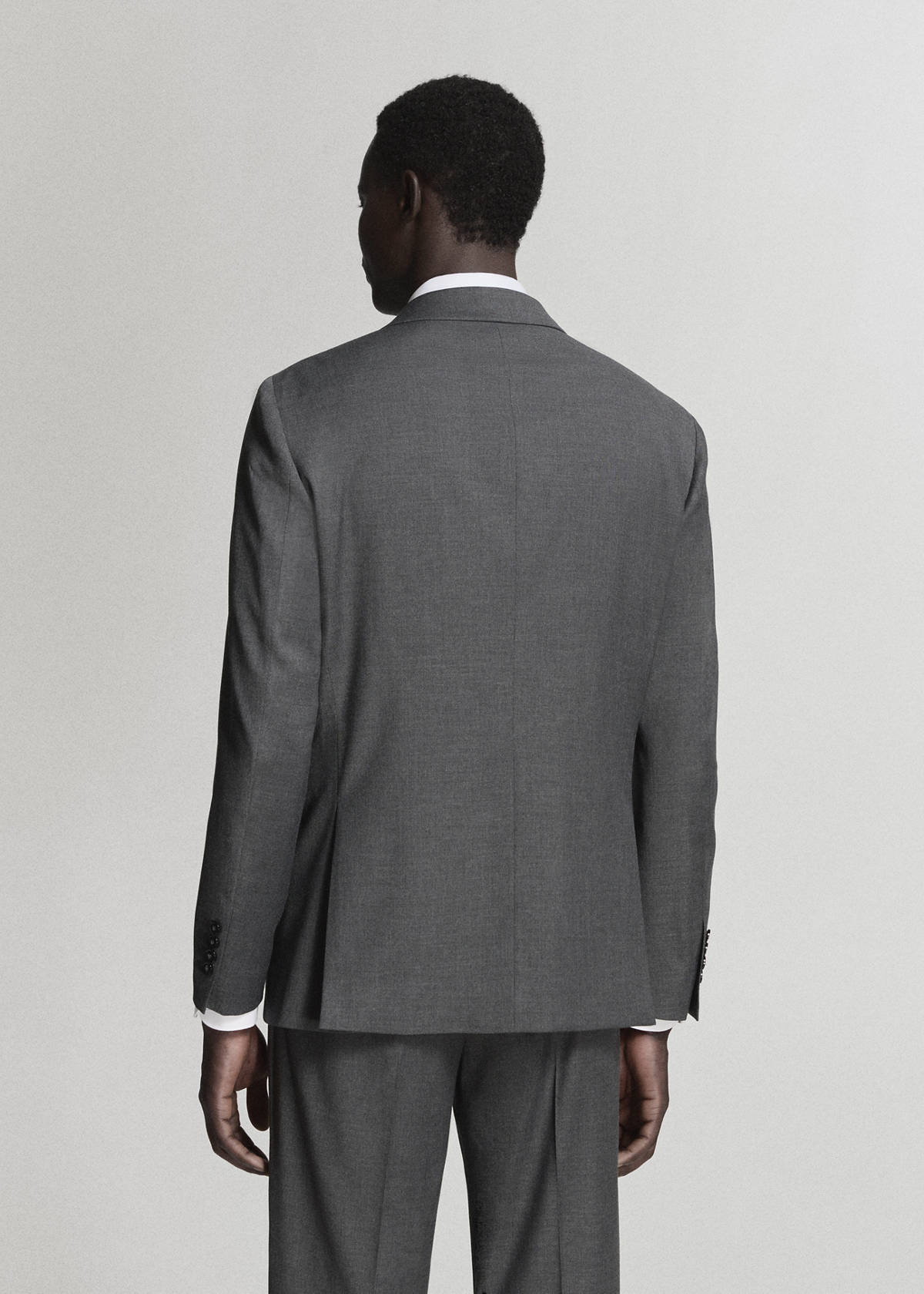 Milan slim-fit suit jacket — Grey