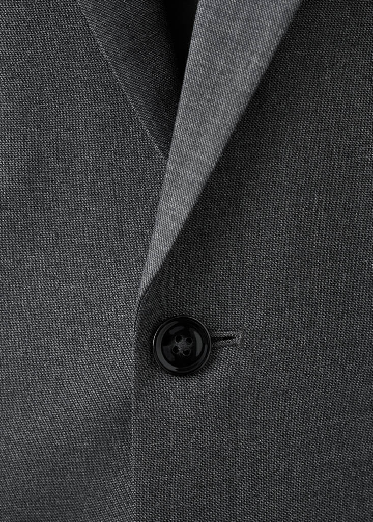 Milan slim-fit suit jacket — Grey