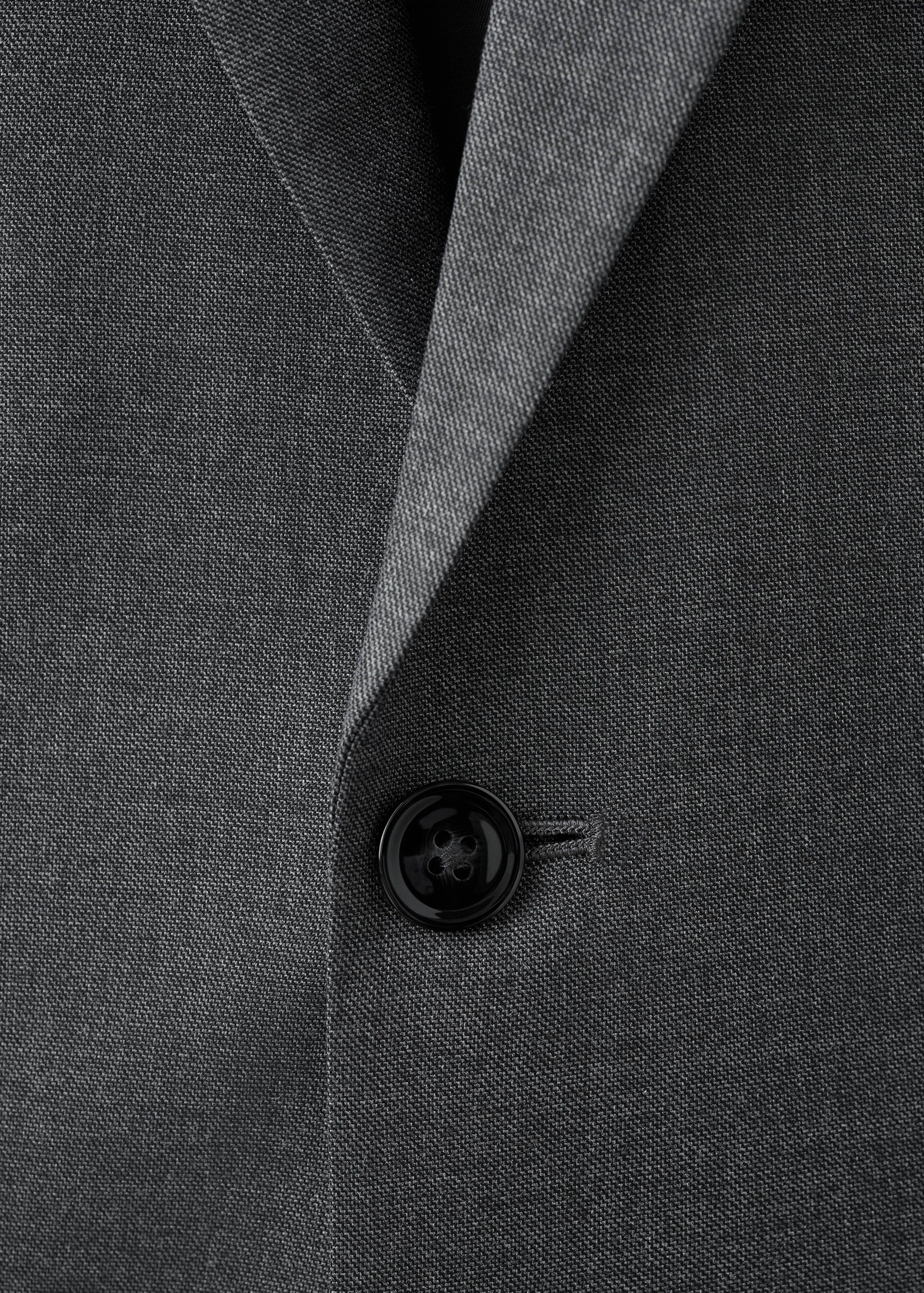 Blazer de fato modelo Milão slim fit - Pormenor do artigo 8