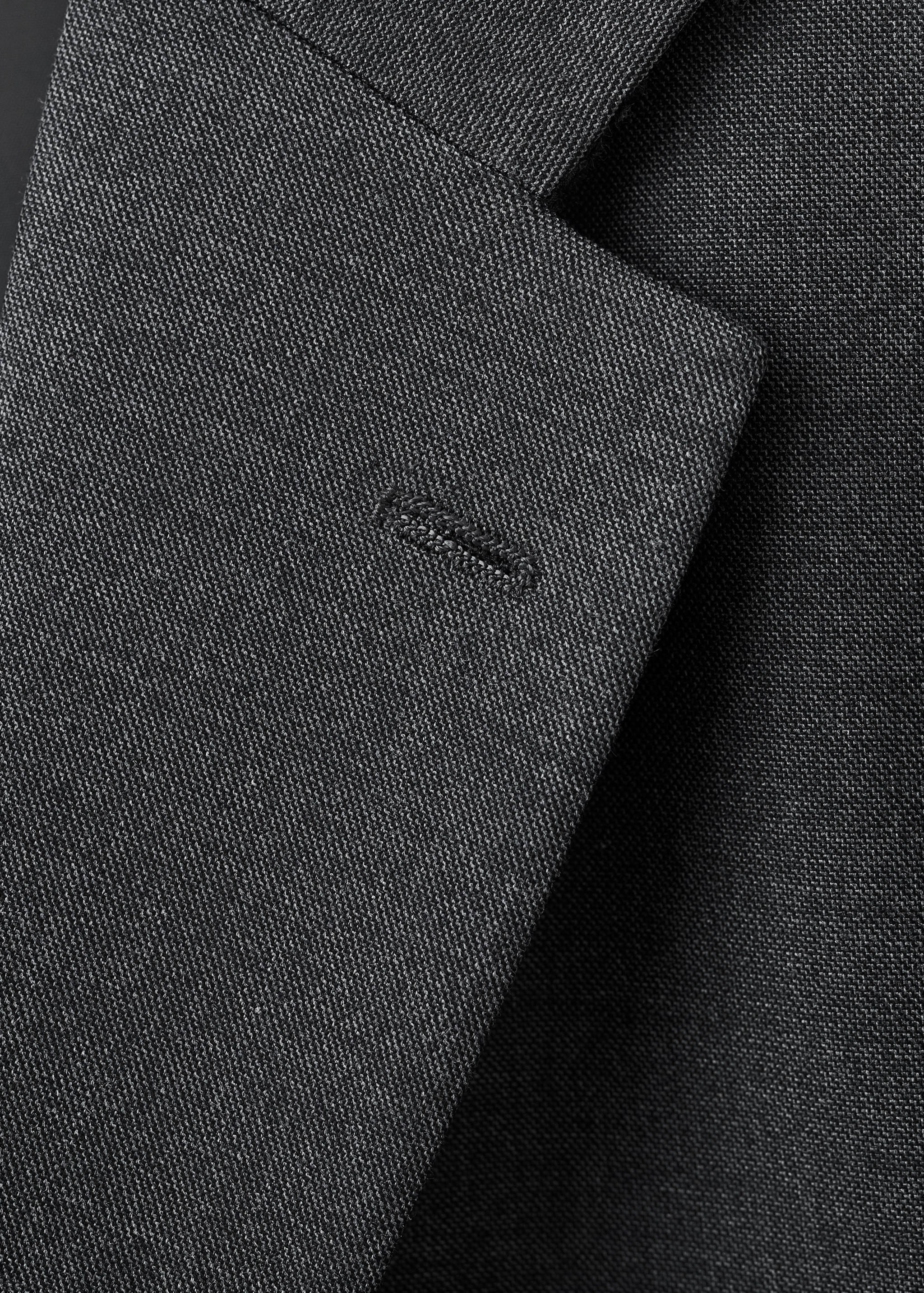 Blazer de fato modelo Milão slim fit - Pormenor do artigo 0