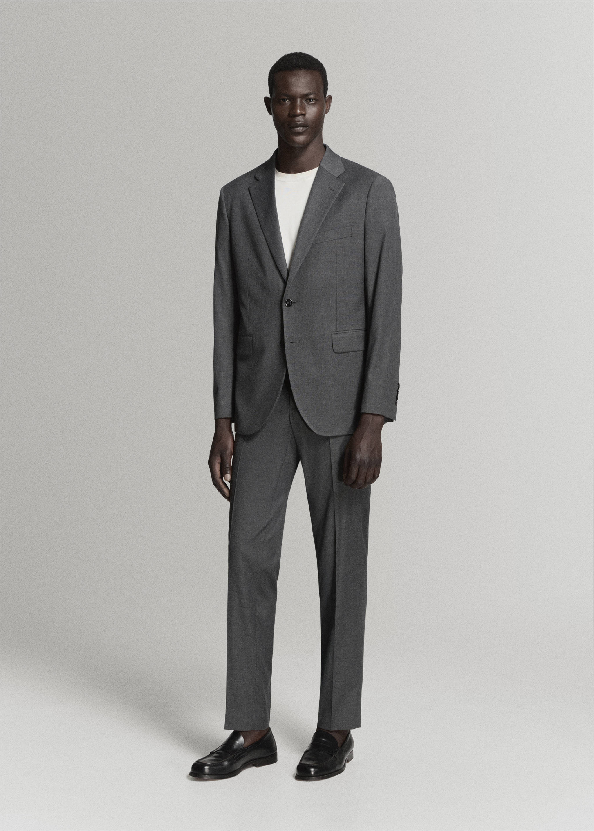 Veste costume Milán slim-fit - Plan général, Gris. Ref: 37021409-01.