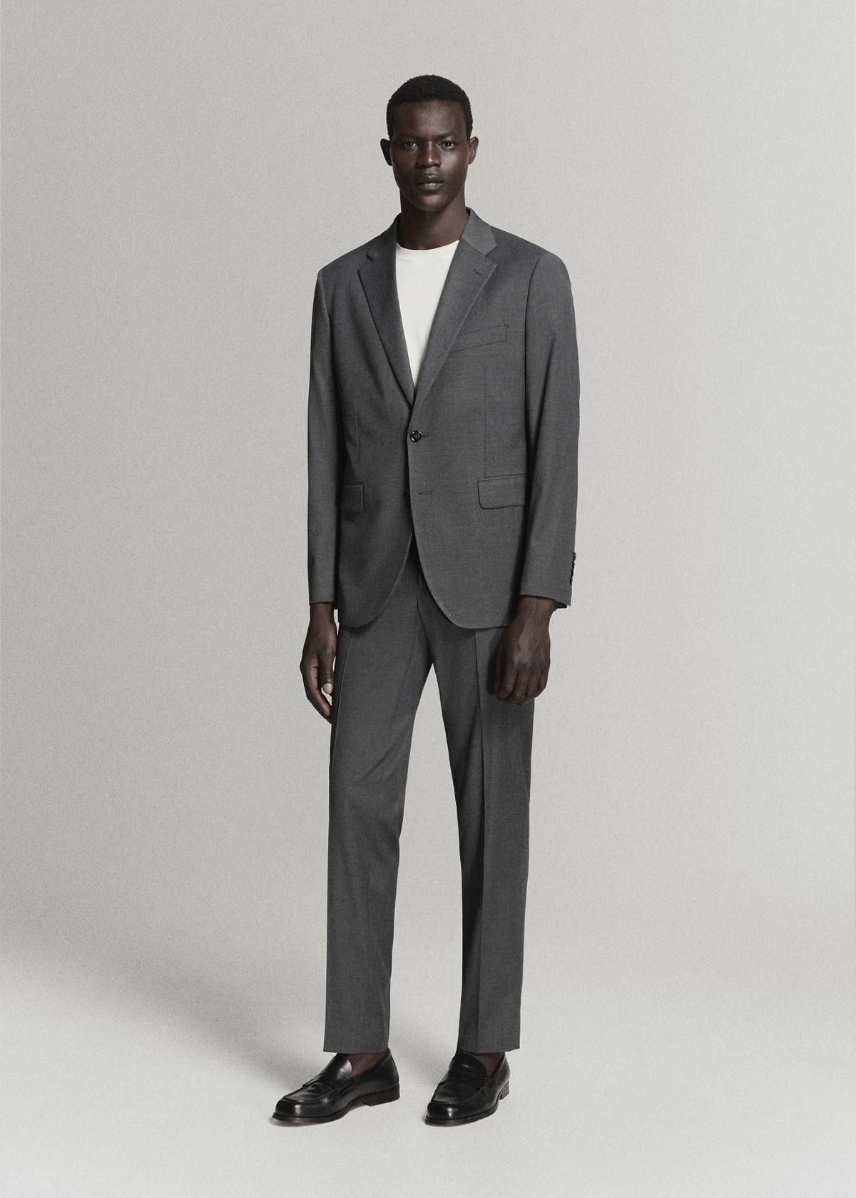 Milan slim-fit suit jacket — Grey