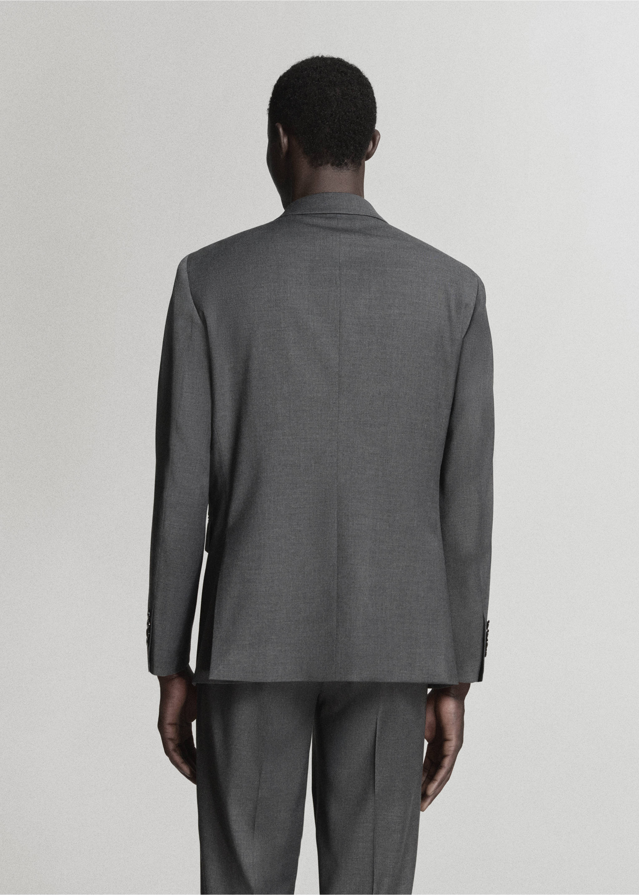 Veste costume Milán slim-fit - Verso de l’article, Gris. Ref: 37021409-01.