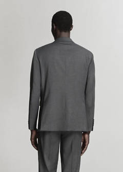Milan slim-fit suit jacket — Grey 11