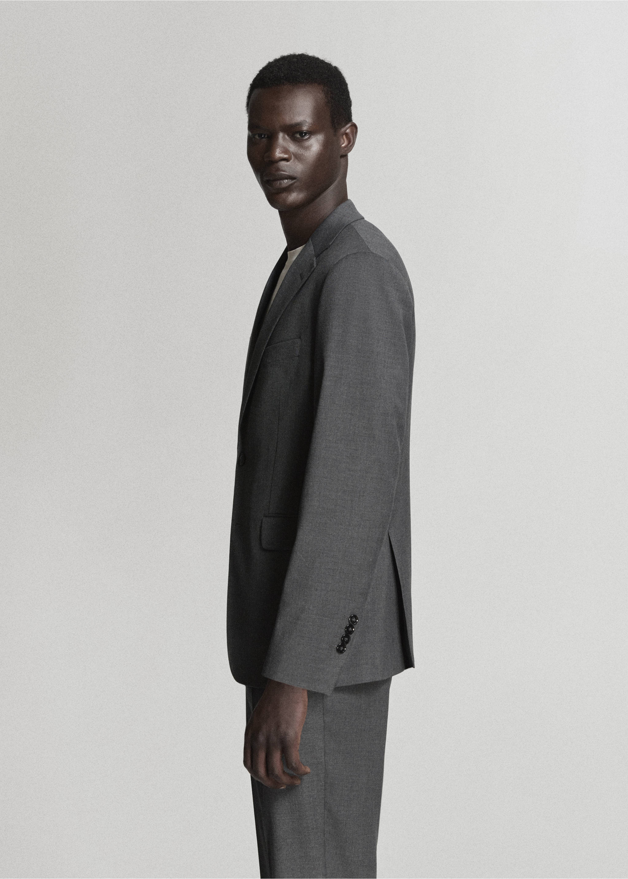 Veste costume Milán slim-fit - Détail de l'article 2, Gris. Ref: 37021409-01.