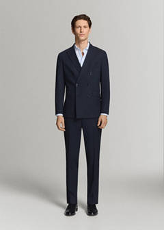 Monaco slim-fit suit trousers — Navy 2