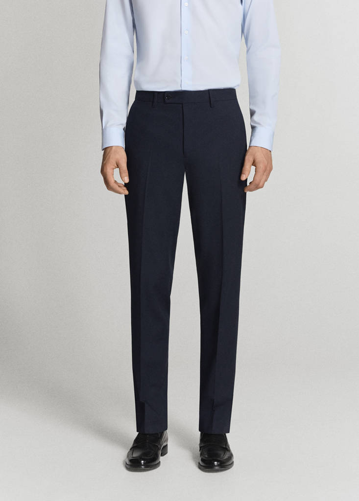 Monaco slim-fit suit trousers — Navy