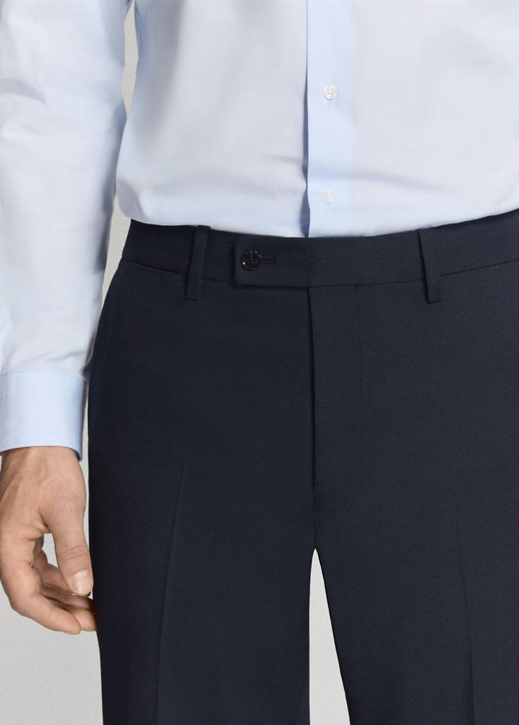 Monaco slim-fit suit trousers — Navy