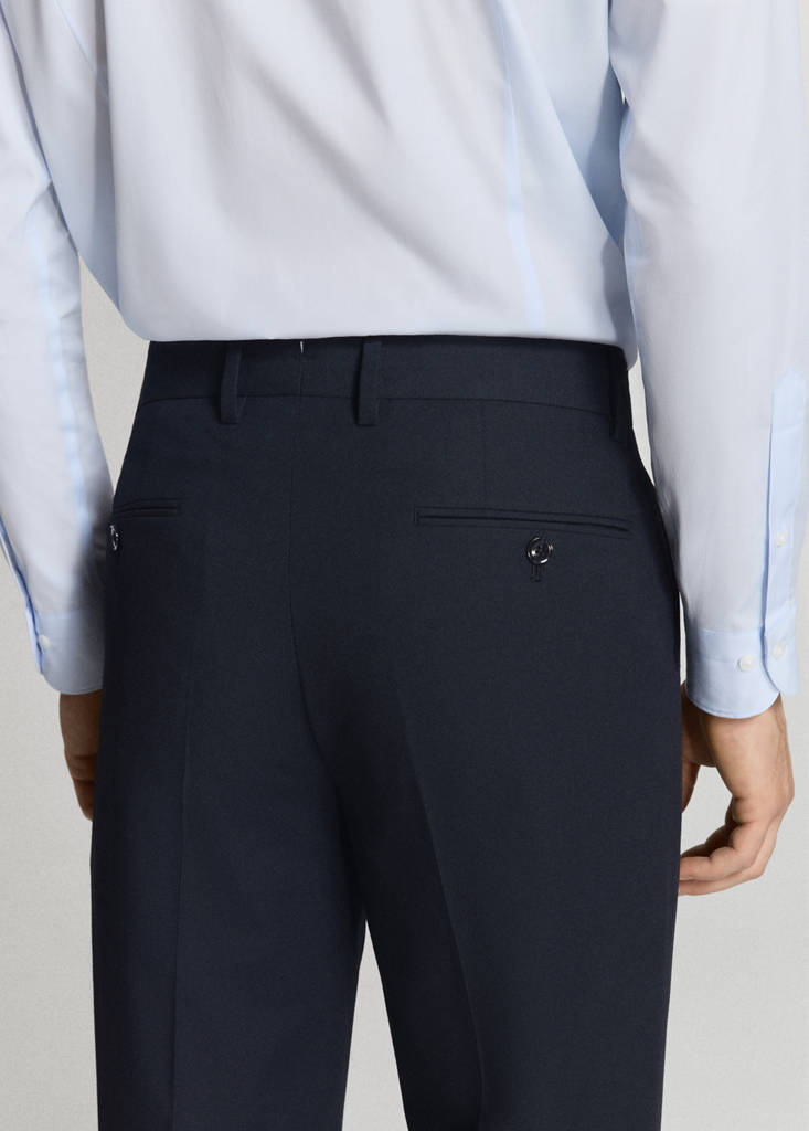 Monaco slim-fit suit trousers — Navy