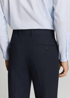 Monaco slim-fit suit trousers — Navy 6